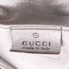 Bolso de mano Gucci   mini  en piel de pitón plateada y cuero plateado - Detail D2 thumbnail