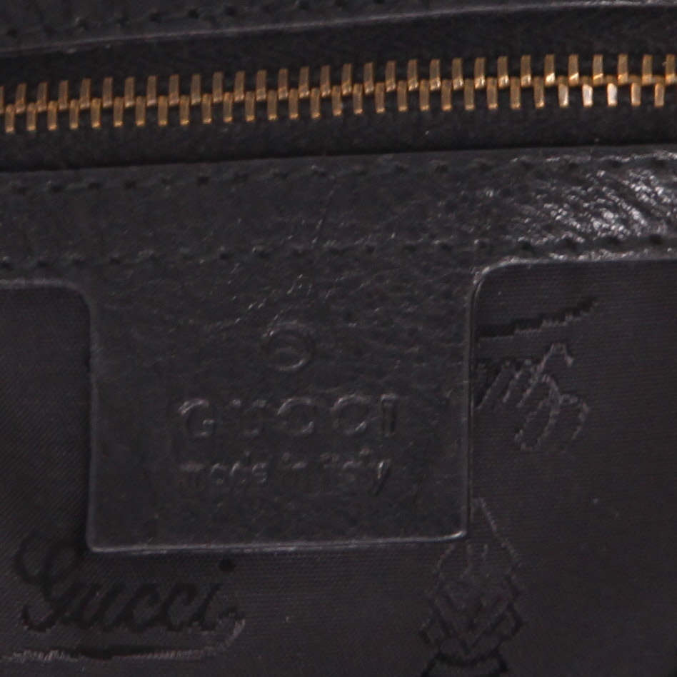 Borsa Gucci  Babouska in pelle liscia nera - Detail D2