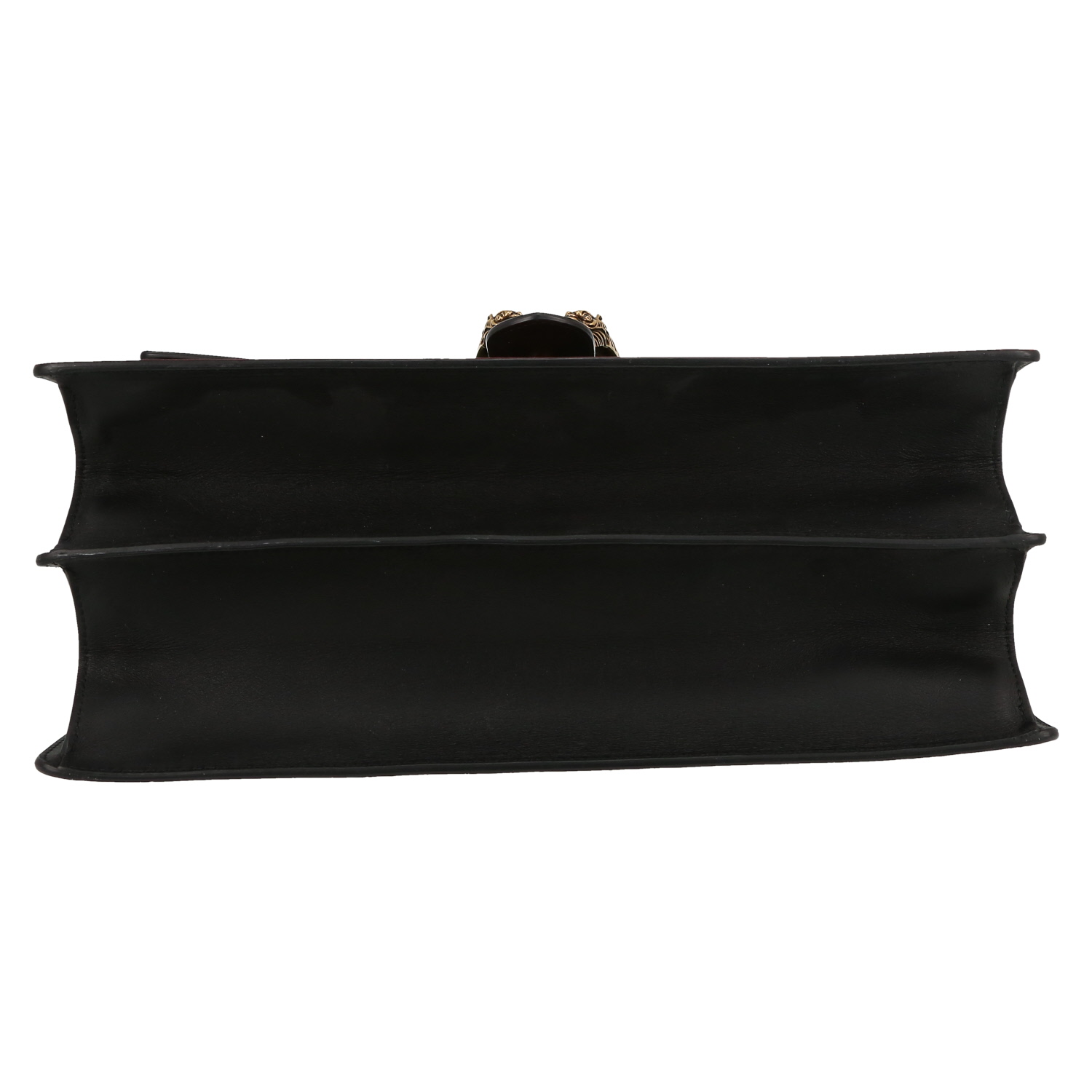 Borsa a tracolla Gucci  Dionysus Bamboo in pelle nera verde e rossa - Detail D1