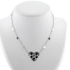 Collar Chopard Happy Diamonds de oro blanco y diamante - 360 thumbnail