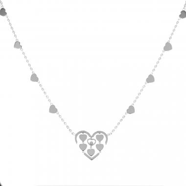 Collana Chopard Happy Diamonds in oro bianco e diamante