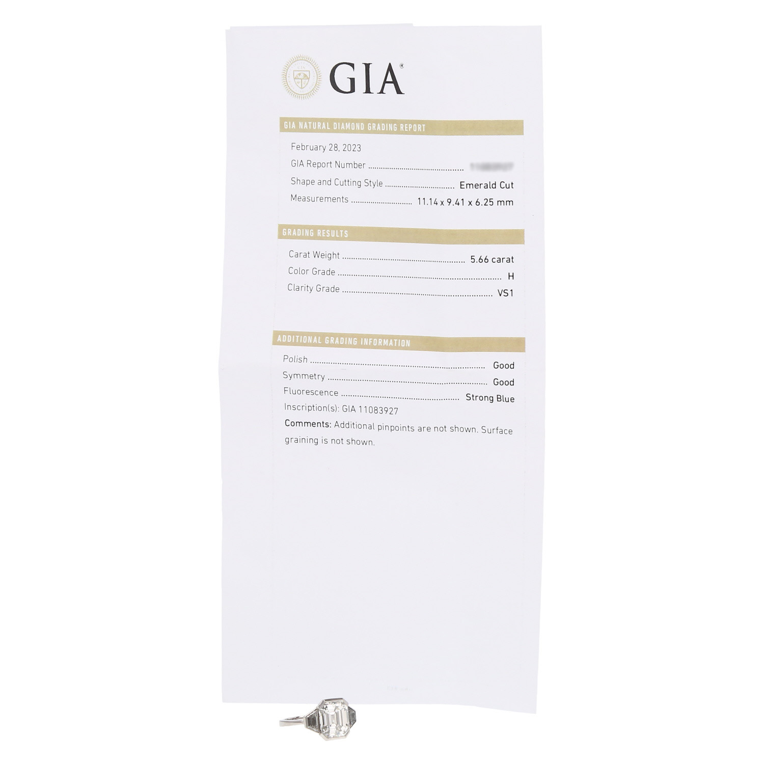 Vintage  ring in platinium and diamonds (5,66 carats) - Detail D2