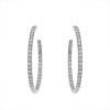 Chopard  hoop earrings in white gold and diamonds - 00pp thumbnail