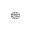 Vintage  boule ring in white gold and diamonds - 360 thumbnail