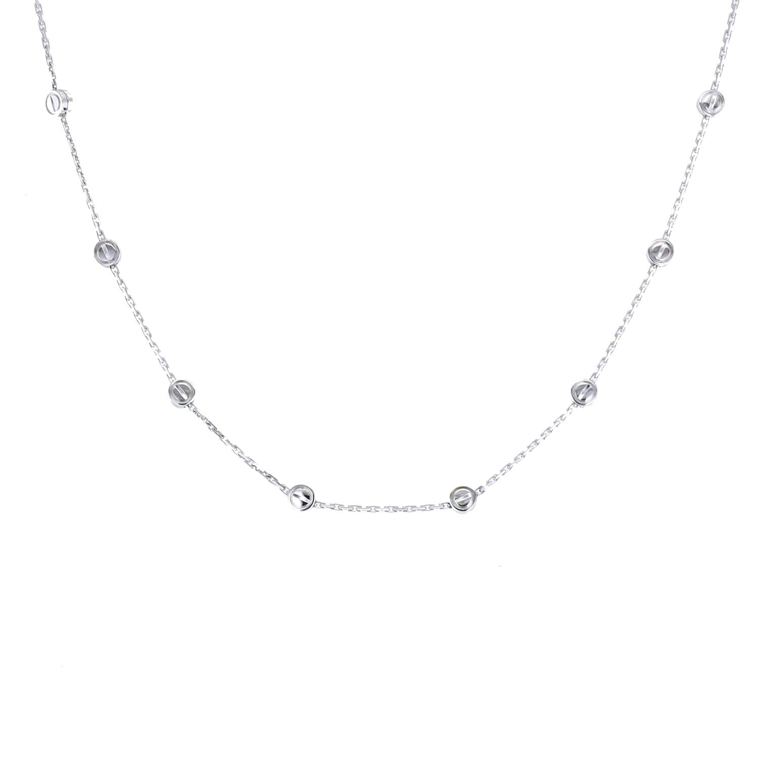 Collier Cartier Love en or blanc