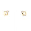 Pendientes Messika Glam'Azone de oro rosa y diamantes - 360 thumbnail