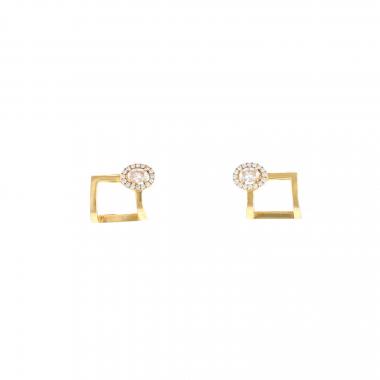 Orecchini Messika Glam'Azone in oro rosa e diamanti