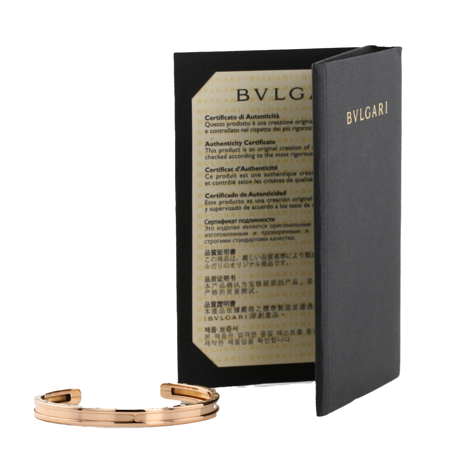 Brazalete Bulgari B.Zero1 de oro rosa