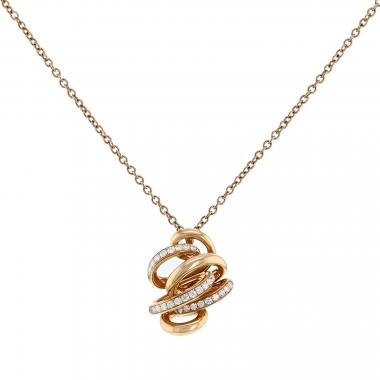 Collier De Grisogono Vortice en or rose et diamants