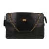 Chanel   handbag  in black leather - 360 thumbnail