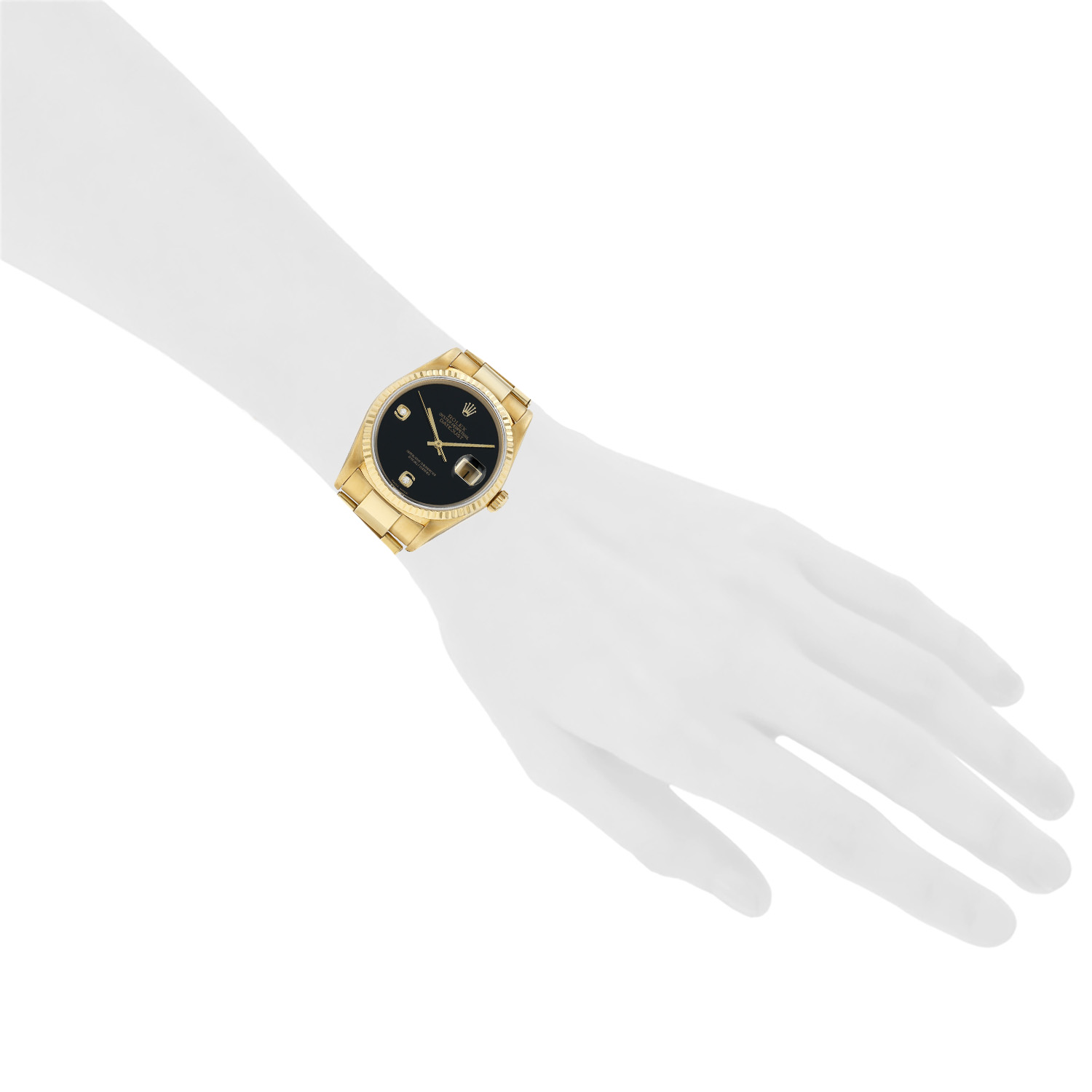 Montre Rolex Datejust en or jaune Ref: Rolex - 16238  Vers 1987 - Detail D1