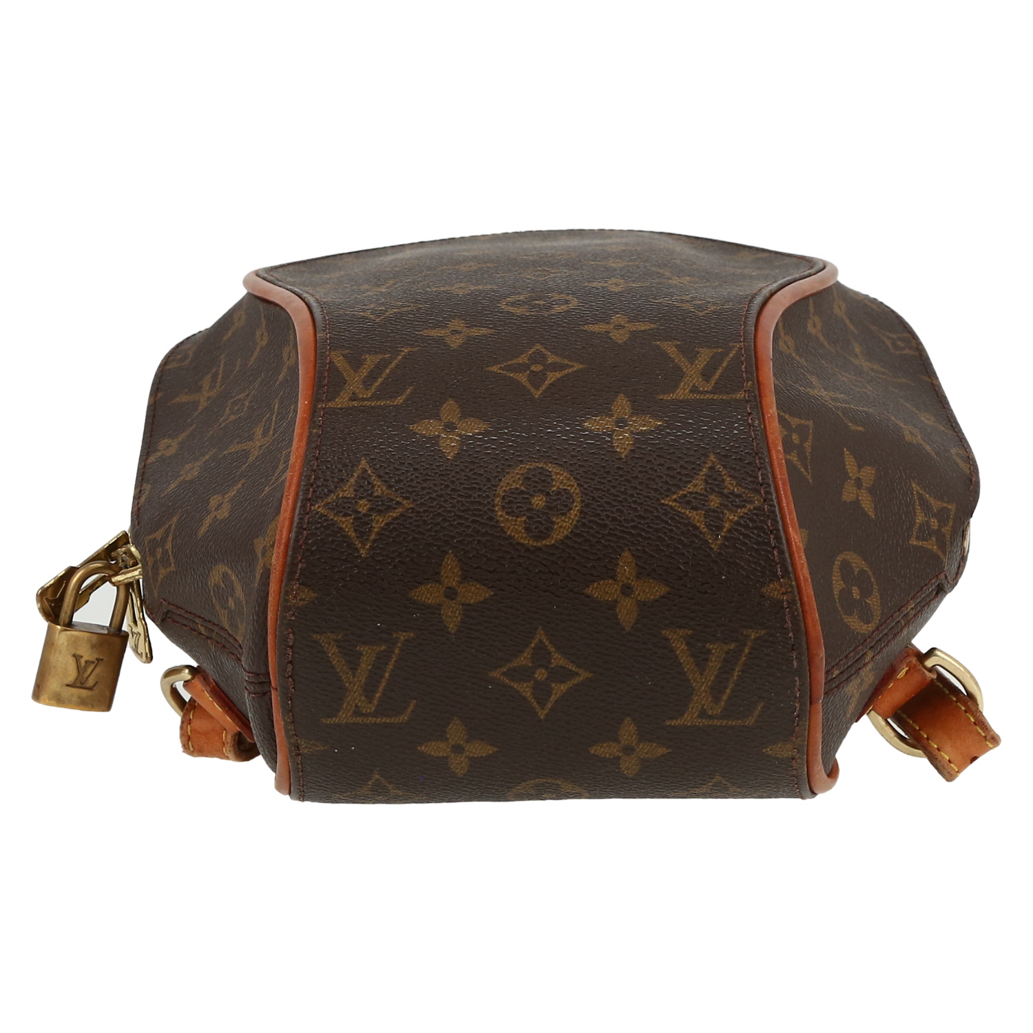 Zaino Louis Vuitton  Ellipse in tela monogram marrone e pelle naturale - Detail D1