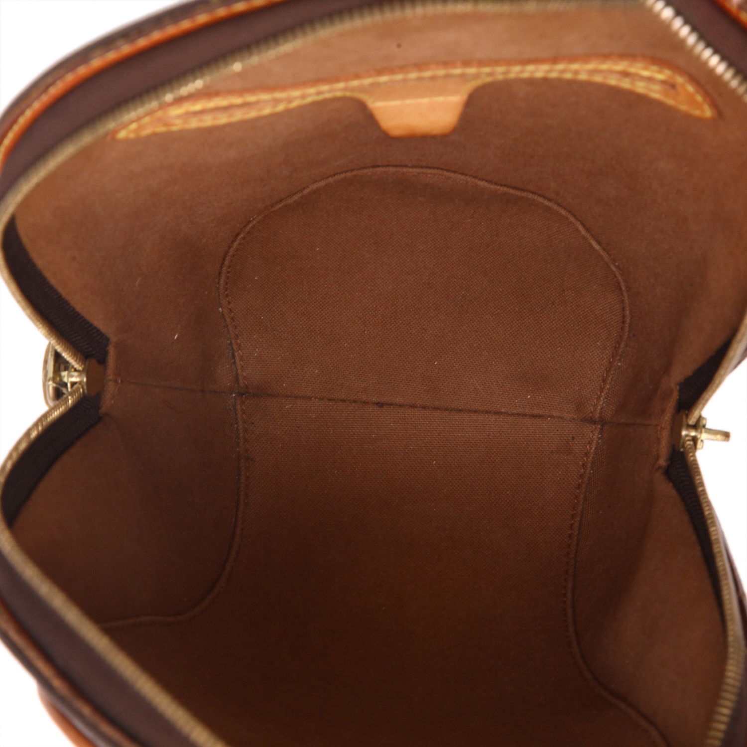 Zaino Louis Vuitton  Ellipse in tela monogram marrone e pelle naturale - Detail D3