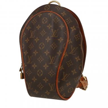 Mochila Louis Vuitton  Ellipse en lona Monogram marrón y cuero natural