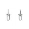 Pendientes Tiffany & Co City HardWear anchos de plata - 360 thumbnail