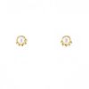 Paire de boucles d'oreilles Tiffany & Co Olive Leaf en or jaune et perles de culture en perles de culture - 00pp thumbnail