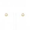 Tiffany & Co Olive Leaf earrings in yellow gold and cultured pearlsand in cultured pearls - 360 thumbnail