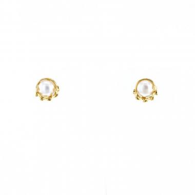 Pendientes Tiffany 
Co Olive Leaf de oro amarillo y perlas cultivadas de perlas cultivadas Pendientes Tiffany 
Co Olive Leaf de oro amarillo y perlas cultivadas de perlas cultivadas