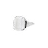 Vintage  ring in platinium, chalcedony and onyx - 00pp thumbnail