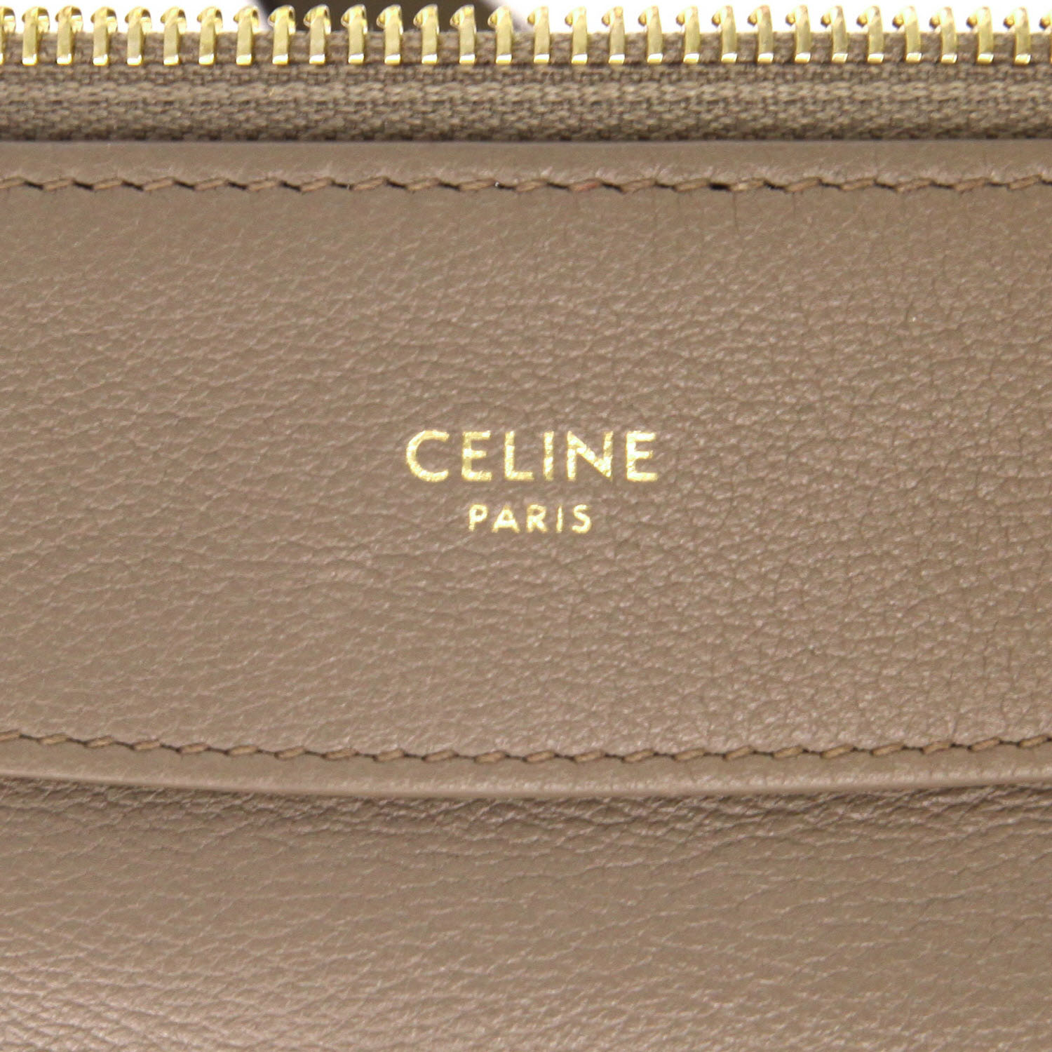 Sac à main Celine  Romy en cuir taupe - Detail D2