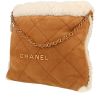 Shopping bag Chanel  22 in shearling beige e écru - 00pp thumbnail