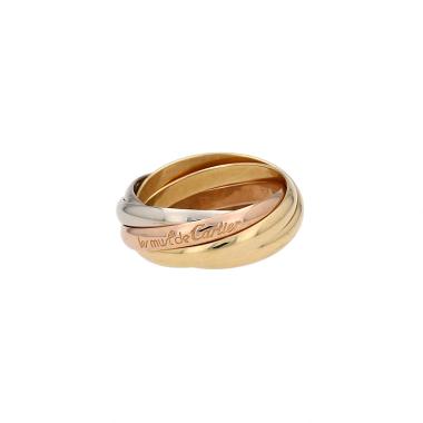 Bague Cartier Trinity Semainier en 3 ors, taille 52