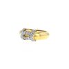 Cartier C de Cartier ring in yellow gold, white gold and diamonds - 00pp thumbnail