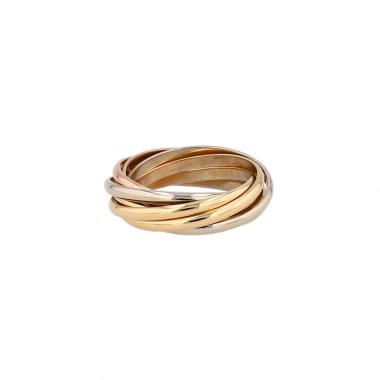 Bague semainier Cartier Trinity Semainier en 3 ors, taille 49