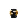 Chaumet   1970's ring in yellow gold, onyx and diamonds - 360 thumbnail