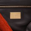 Fendi  Baguette handbag  in red and green synthetic furr  and black leather - Detail D2 thumbnail
