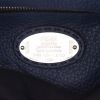 Fendi  Peekaboo large model  shoulder bag  in blue grained leather - Detail D2 thumbnail