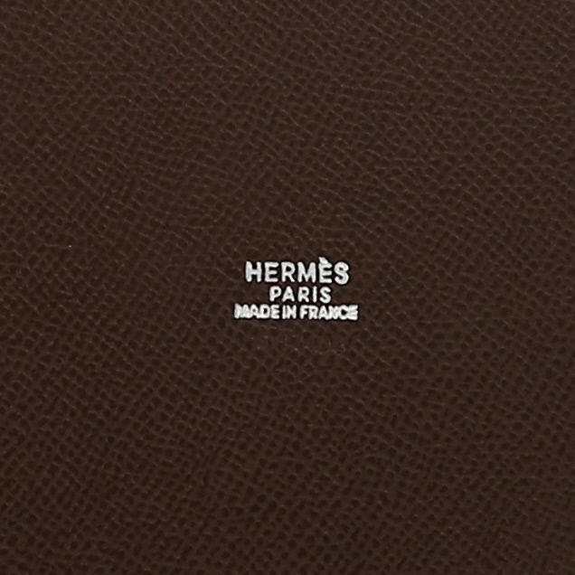 Borsa Hermès  Farming in pelle Epsom marrone - Detail D2