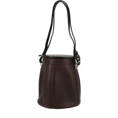 Bolso de mano Hermès  Farming en cuero epsom marrón