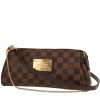 Louis Vuitton  Eva shoulder bag  in ebene damier canvas  and brown leather - 00pp thumbnail