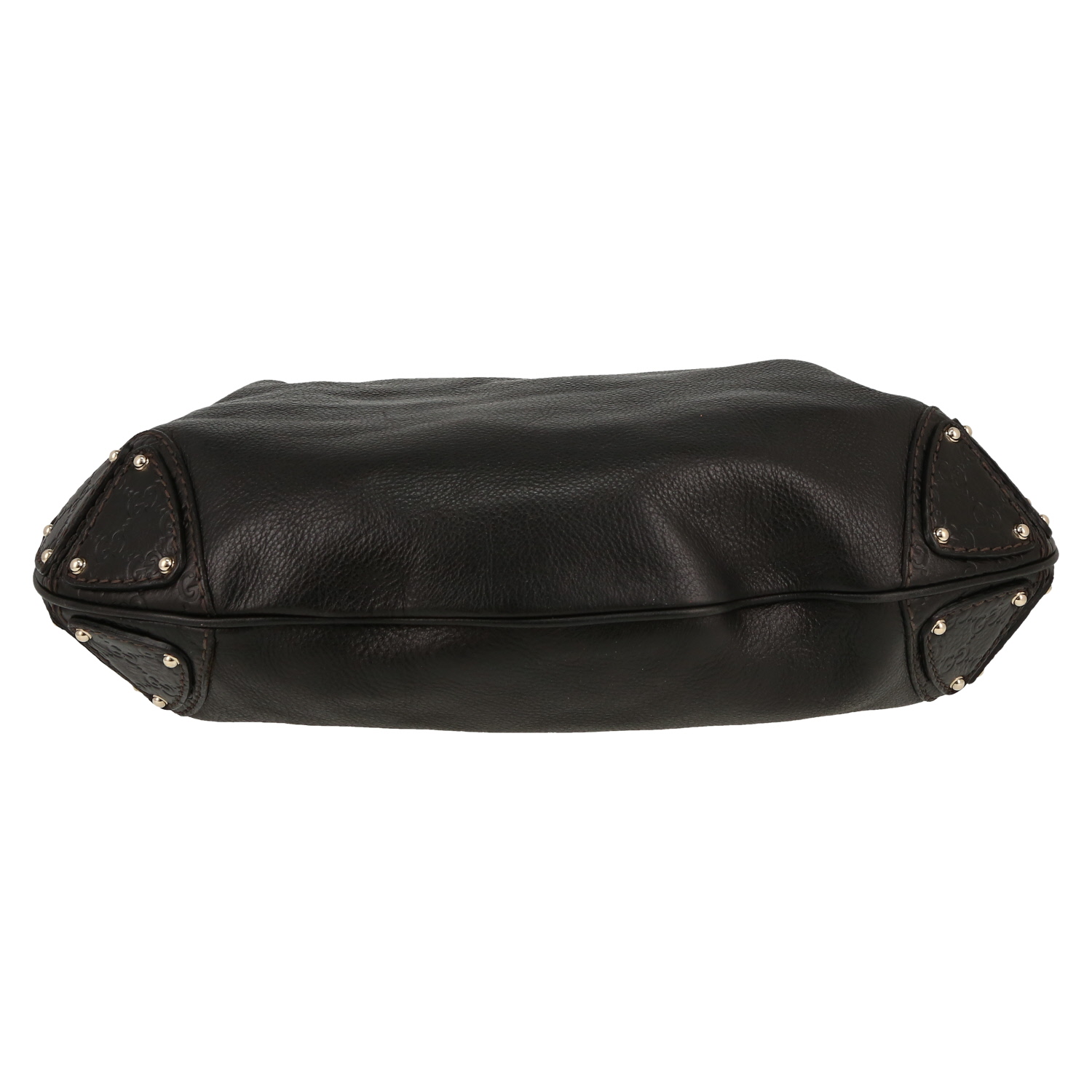 Borsa Gucci  Indy in pelle martellata marrone - Detail D1