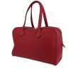 Hermès  Victoria travel bag  in burgundy togo leather - 00pp thumbnail
