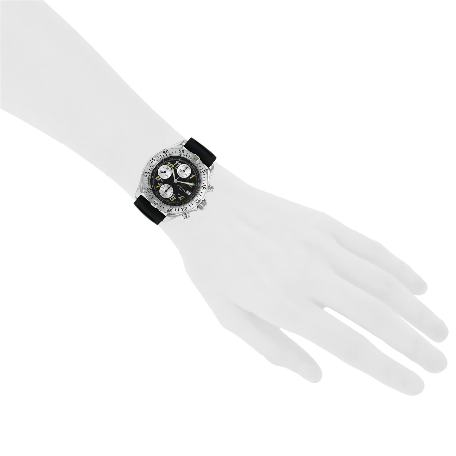 Montre Breitling Chronographe Colt II en acier Ref: Breitling - A130351  Vers 2000 - Detail D1