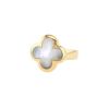 Van Cleef & Arpels Pure Alhambra ring in yellow gold and mother of pearl - 00pp thumbnail