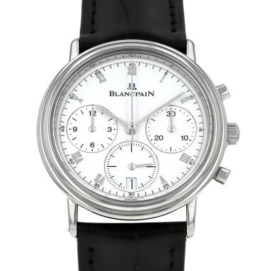 Montre Blancpain Villeret Chronograph en acier Ref: Blancpain - 1185  Vers 2000