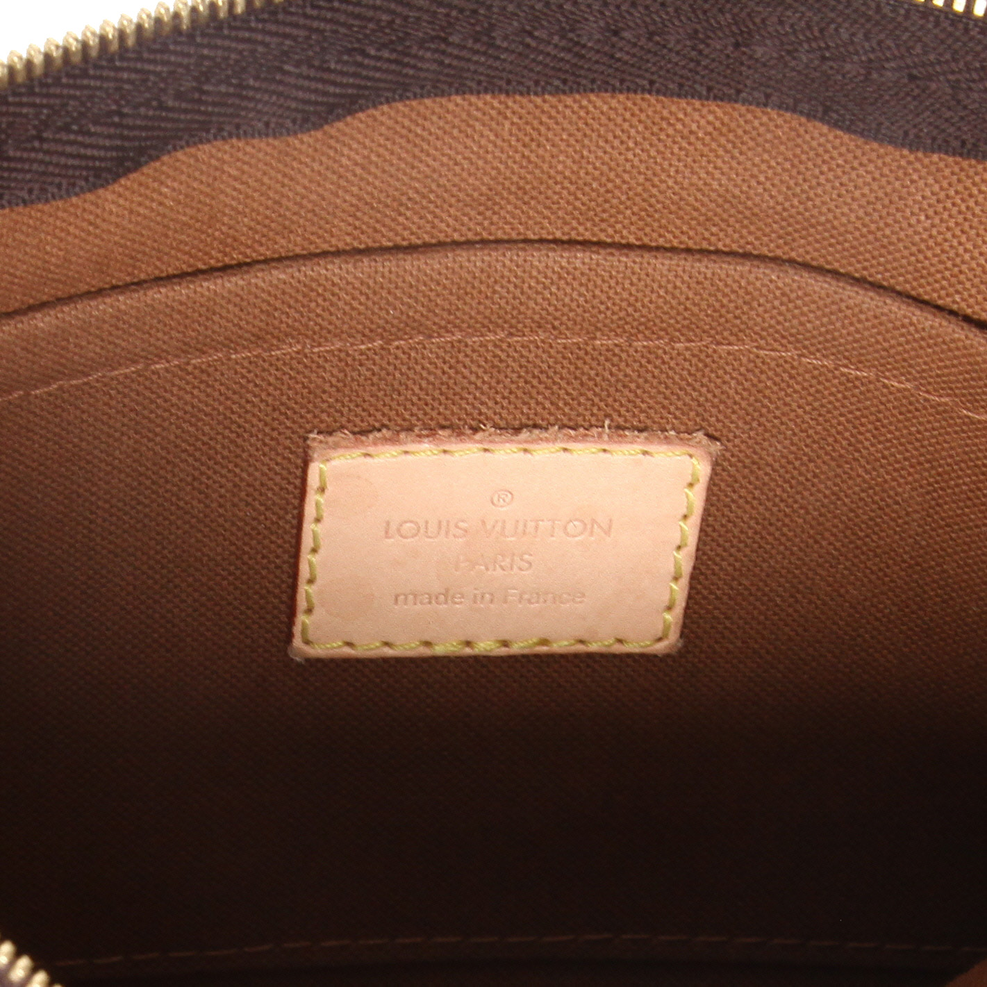 Borsa a tracolla Louis Vuitton  Multi-Pochette in tela monogram marrone e pelle naturale - Detail D2