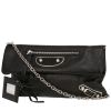 Balenciaga  Enveloppe handbag/clutch  in black leather - 00pp thumbnail