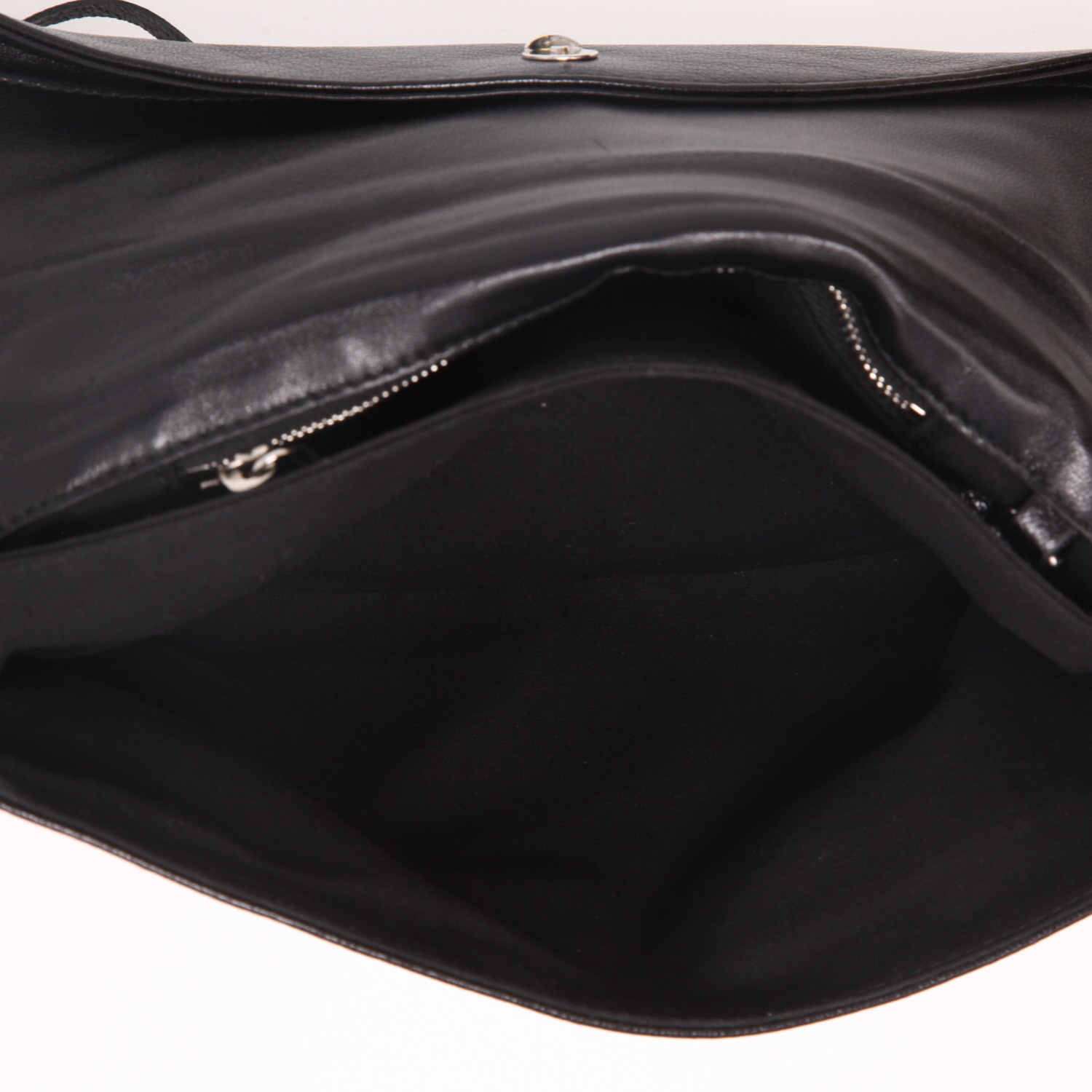 Bolso/bolsito Balenciaga  Enveloppe en cuero negro - Detail D3