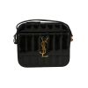 Borsa a tracolla Saint Laurent  Vicky in pelle verniciata nera - 360 thumbnail