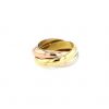 Cartier Trinity medium model ring in 3 golds - 360 thumbnail