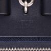 Hermès  Herbag bag worn on the shoulder or carried in the hand  in blue canvas  and blue leather - Detail D2 thumbnail