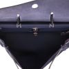 Hermès  Herbag bag worn on the shoulder or carried in the hand  in blue canvas  and blue leather - Detail D3 thumbnail