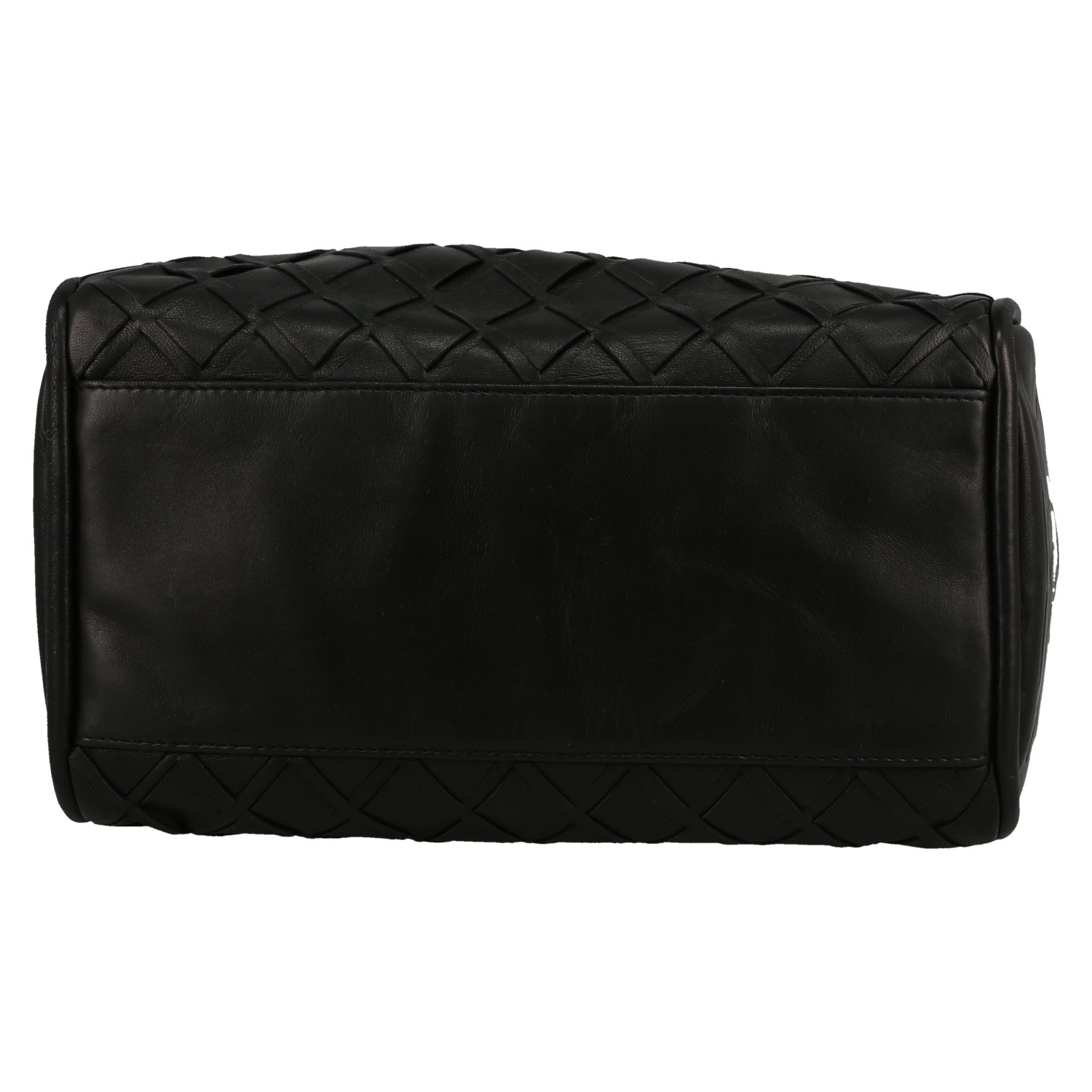 Bolso de mano Chanel  Bowling en cuero acolchado negro - Detail D1