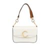 Chloé  C shoulder bag  in white leather - 360 thumbnail