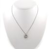 Vintage  necklace in 14k white gold, platinium and diamonds - 360 thumbnail