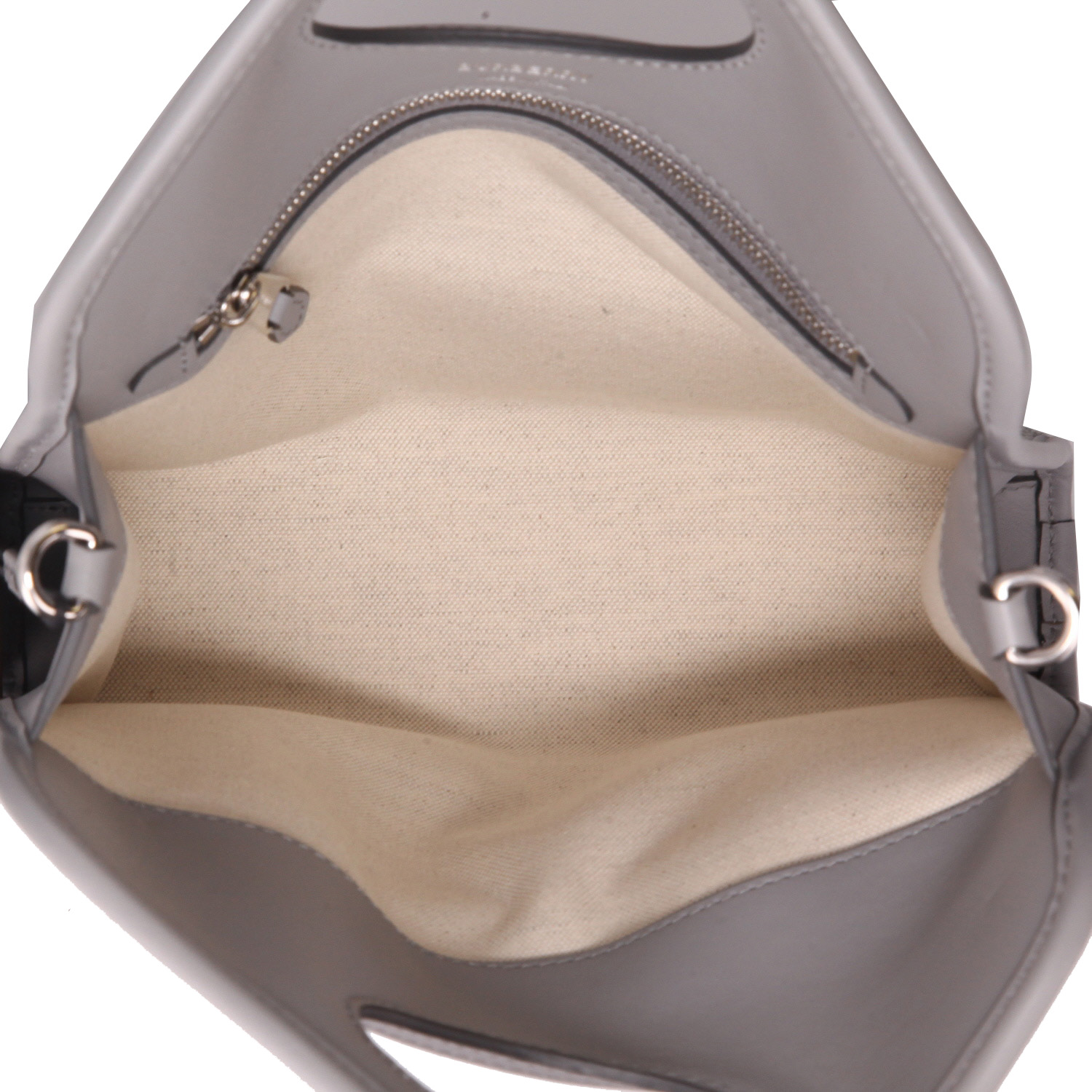 Burberry  Pocket small model  handbag  in grey and pink canvas  and grey leather - Detail D3